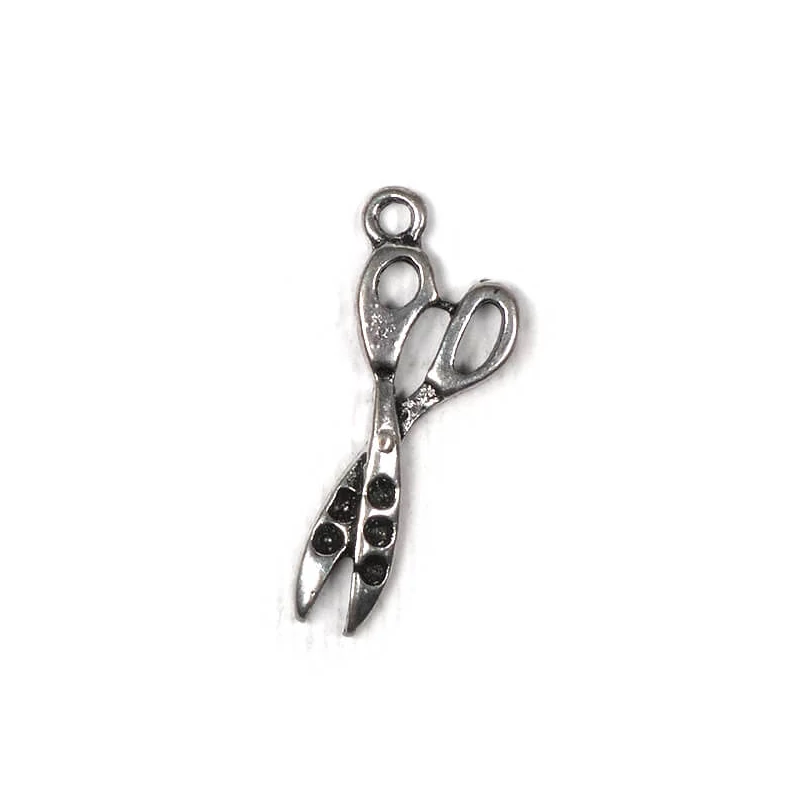 Charm, ornament metalic, 3 buc - foarfece