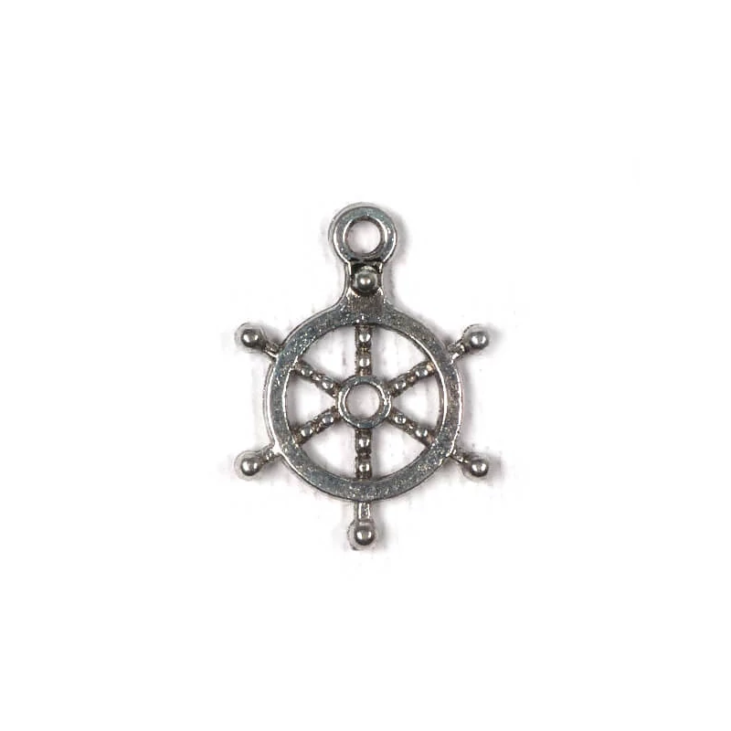 Charm, ornament metalic, 3 buc - volan, 3D