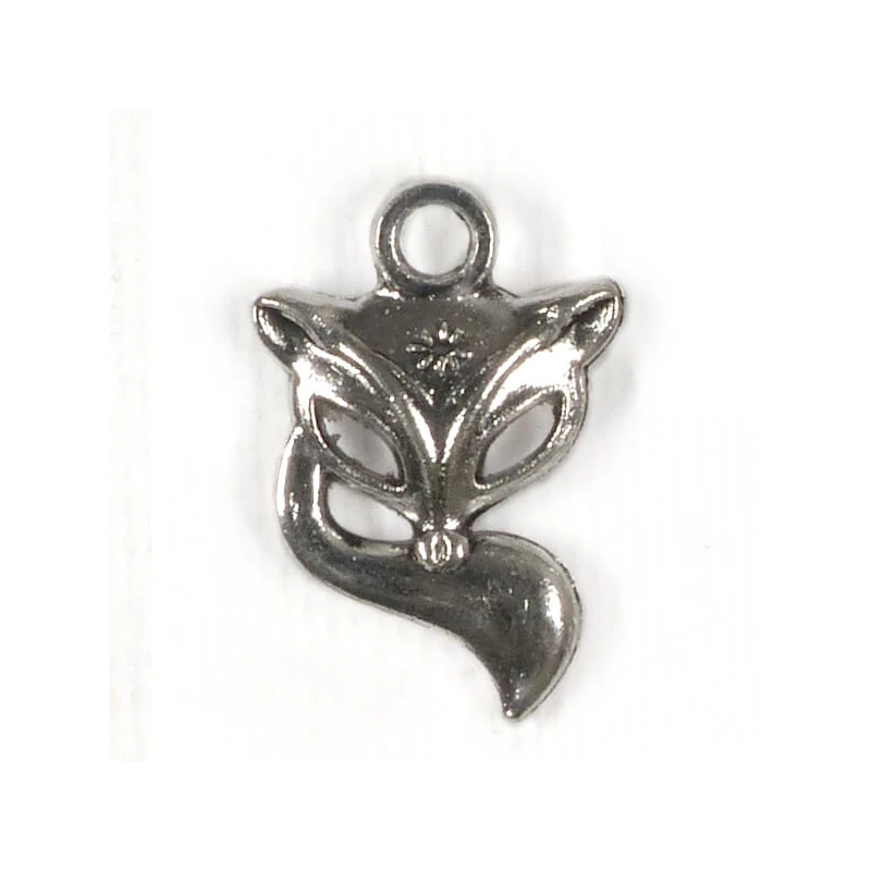 Ornament metalic Charm, 3 buc - vulpe, 3D
