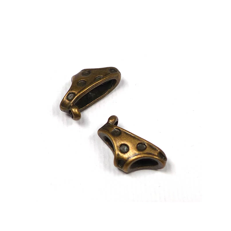 Ornament metalic Charm, 2 buc - fund de bikini, 3D, antic