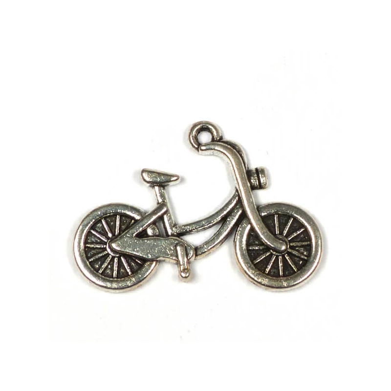 Charm, ornament metalic, 2 buc - bicicleta