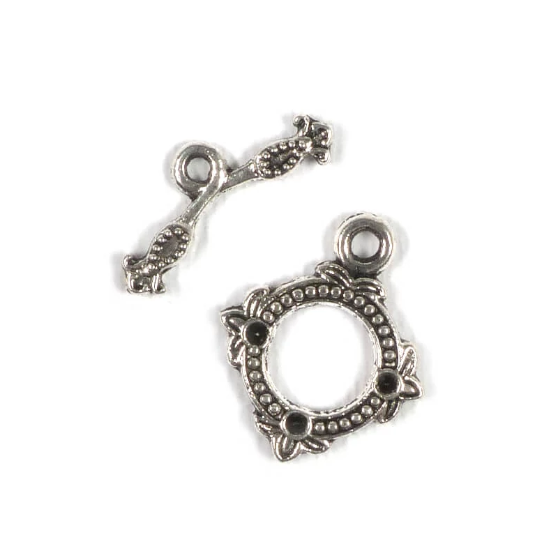 Charm, ornament metalic, 2 perechi - Clip T, decorativ