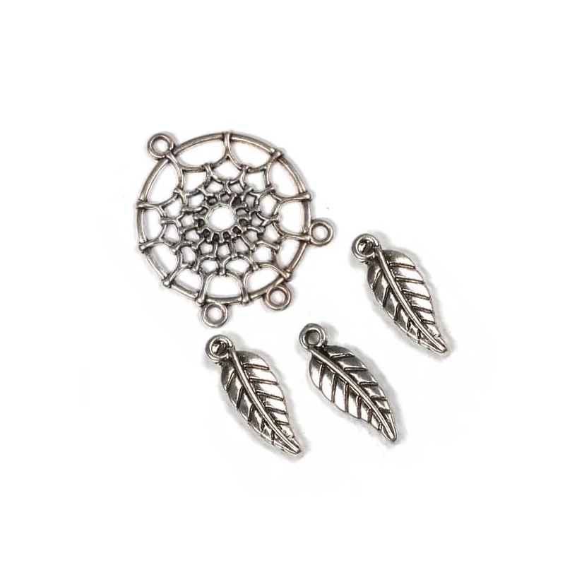 Charm, ornament metalic, 2 buc - prinzătoare de vise
