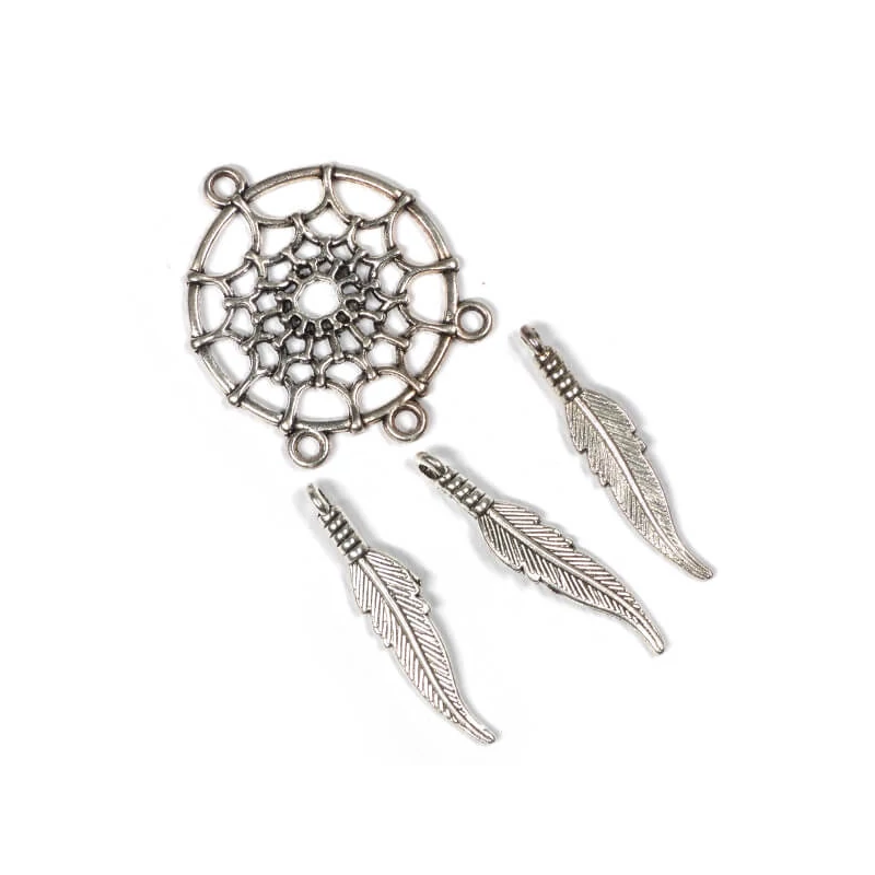 Charm, ornament metalic, 2 buc - prinzătoare de vise