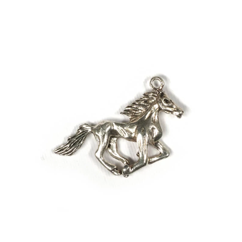 Charm, ornament metalic, 1 buc - cal, 3D
