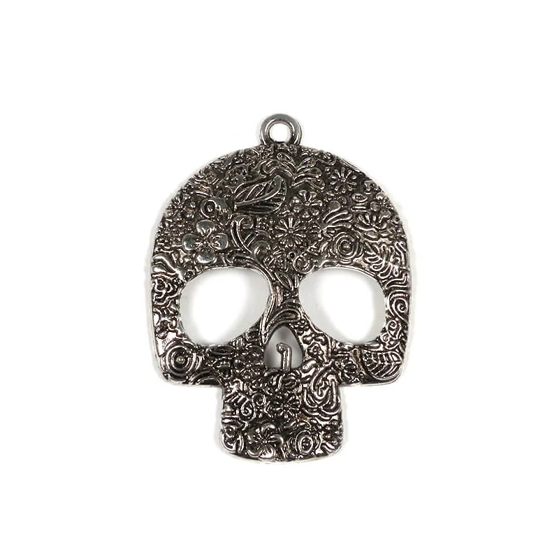 Charm, ornament metalic, 1 buc - craniu