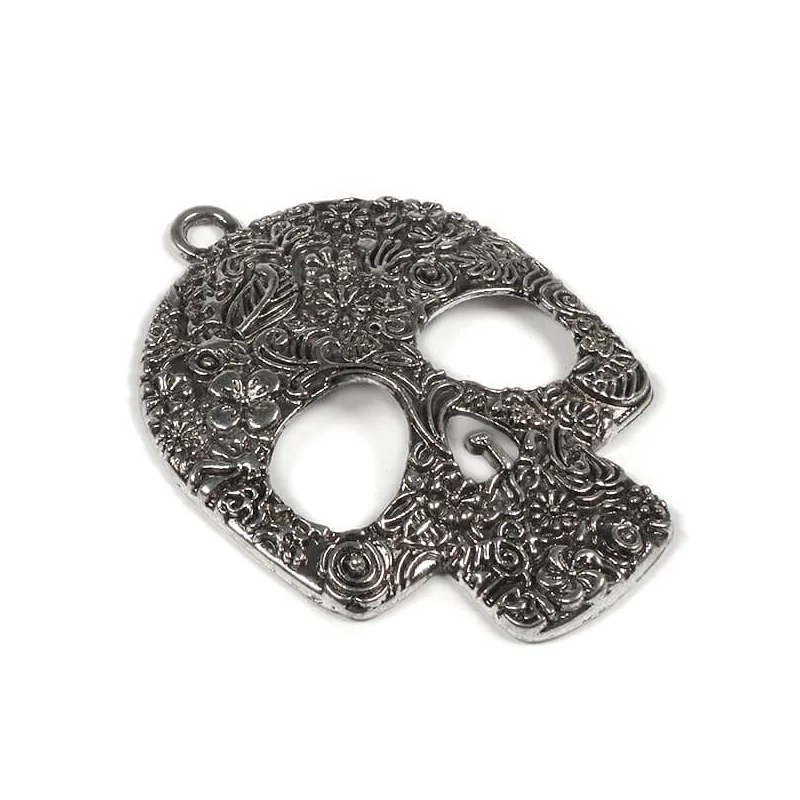 Charm, ornament metalic, 1 buc - craniu