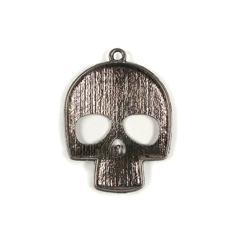 Charm, ornament metalic, 1 buc - craniu
