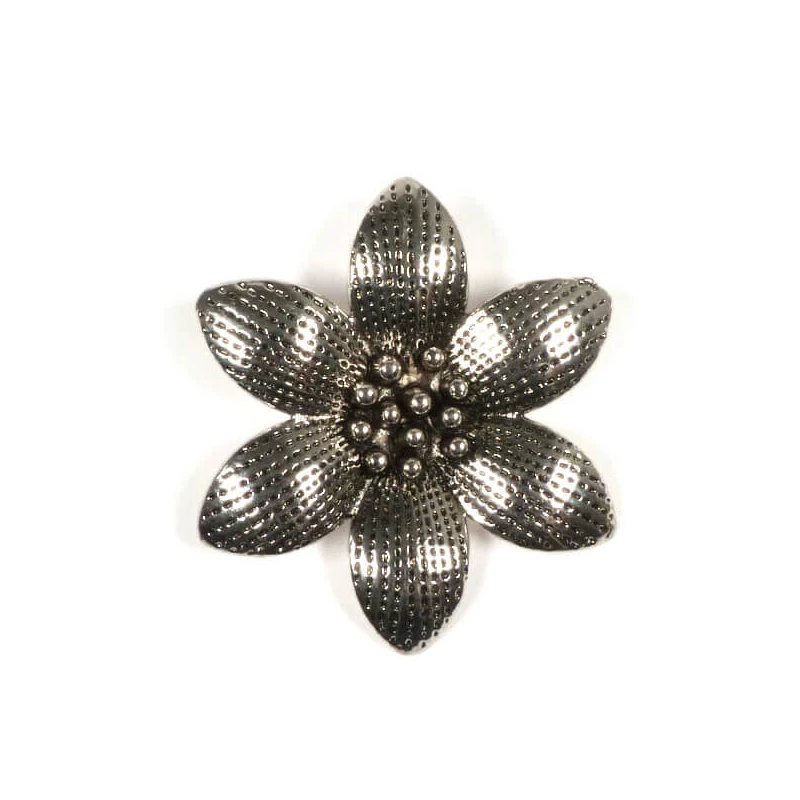 Charm, ornament metalic, 1 buc - floare