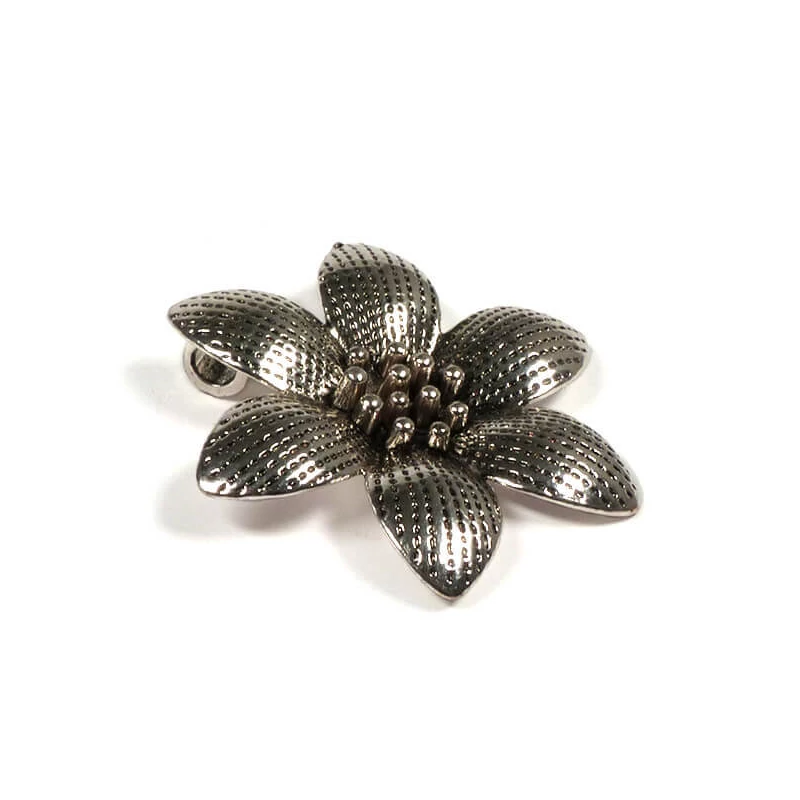 Charm, ornament metalic, 1 buc - floare