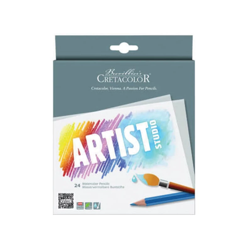 Set creioane acuarelă Cretacolor Artist Studio - 24 buc