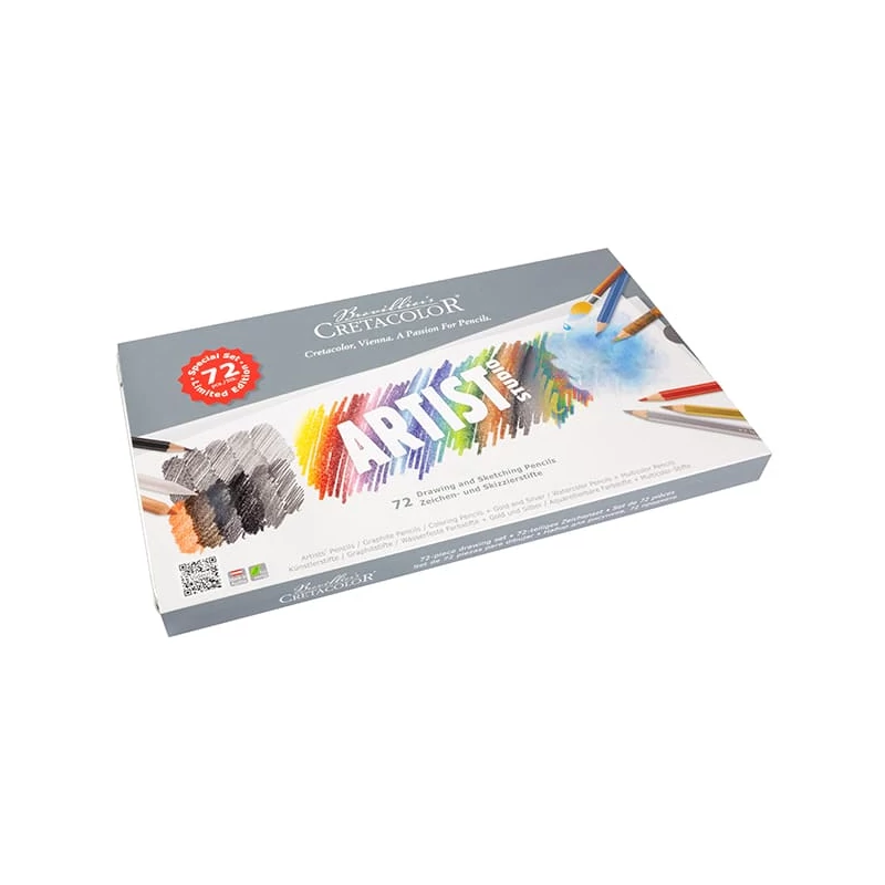 Set creioane pentru desen și schiță Cretacolor Artist Studio - 72 buc