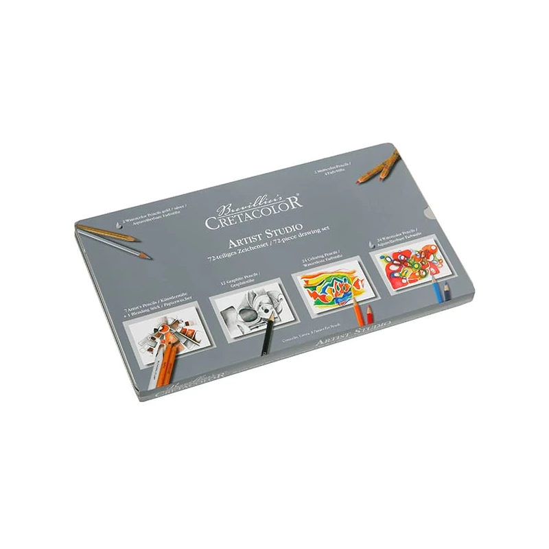 Set creioane pentru desen și schiță Cretacolor Artist Studio - 72 buc