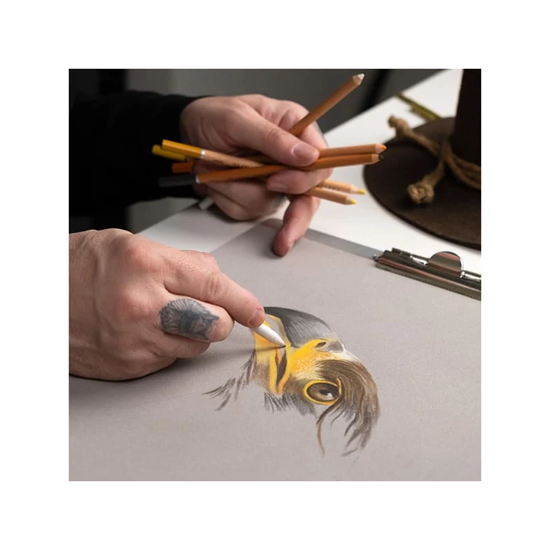 Cretacolor Eagle Set, set de desen, 12 buc, în cutie metalică