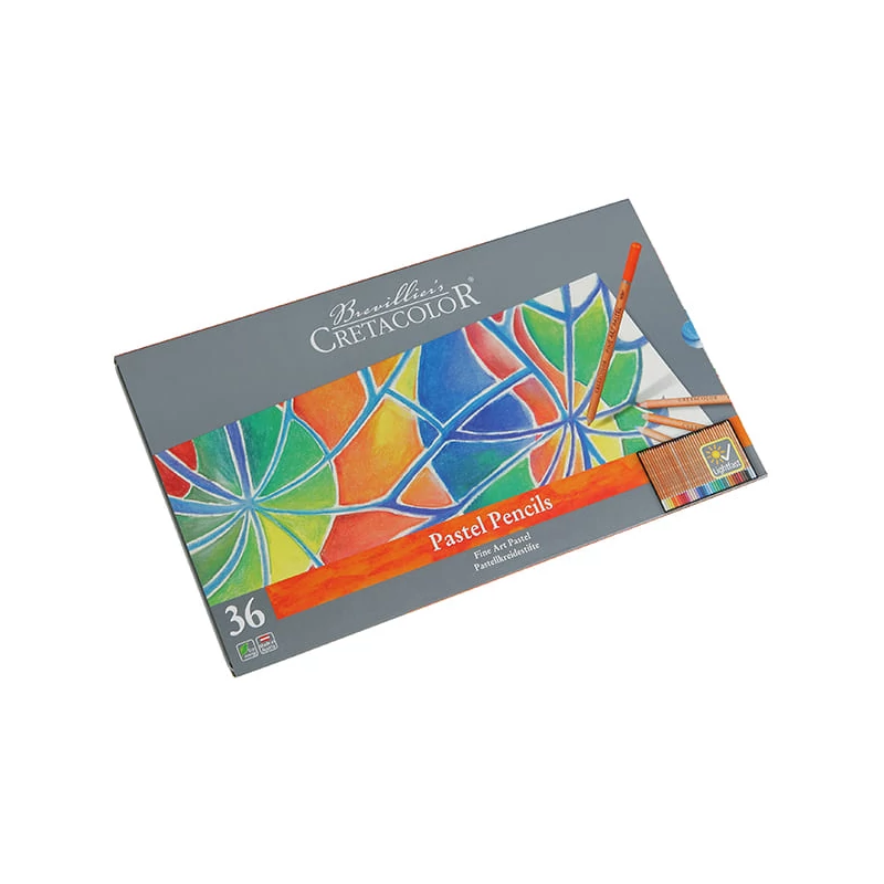Set creioane pastel Cretacolor Fine Art Pastel - 36 buc, cutie metalică
