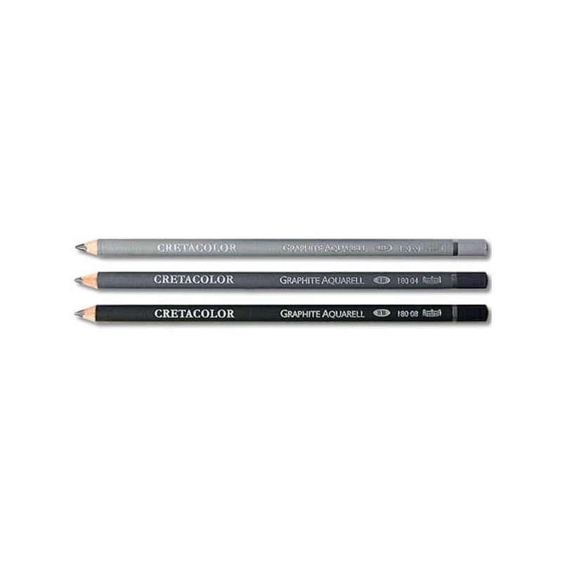 Set creioane grafit Cretacolor Graphite Aquarell solubile în apă, 3 buc