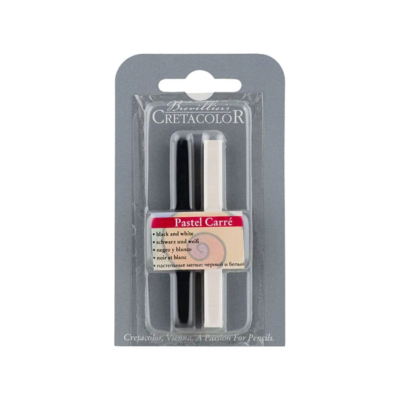 Set crete pastel Cretacolor - 2 buc (negru, alb)