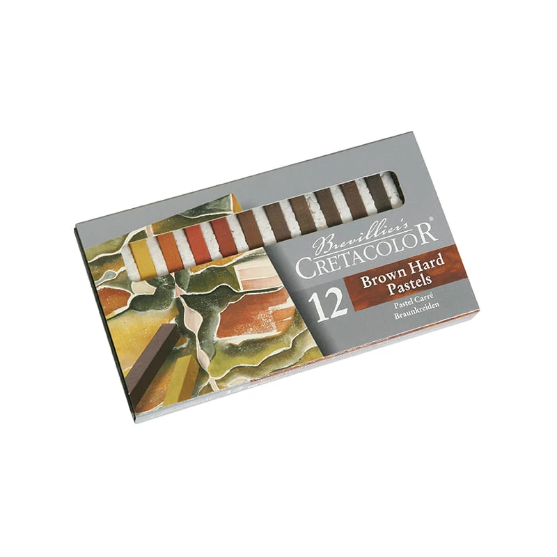 Set crete pastel Cretacolor - 12 buc. , nuante maro