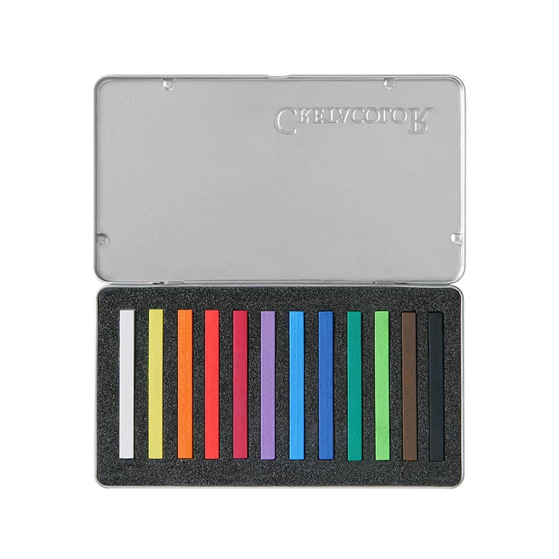Set crete pastel Cretacolor - 12 buc, cutie metalică