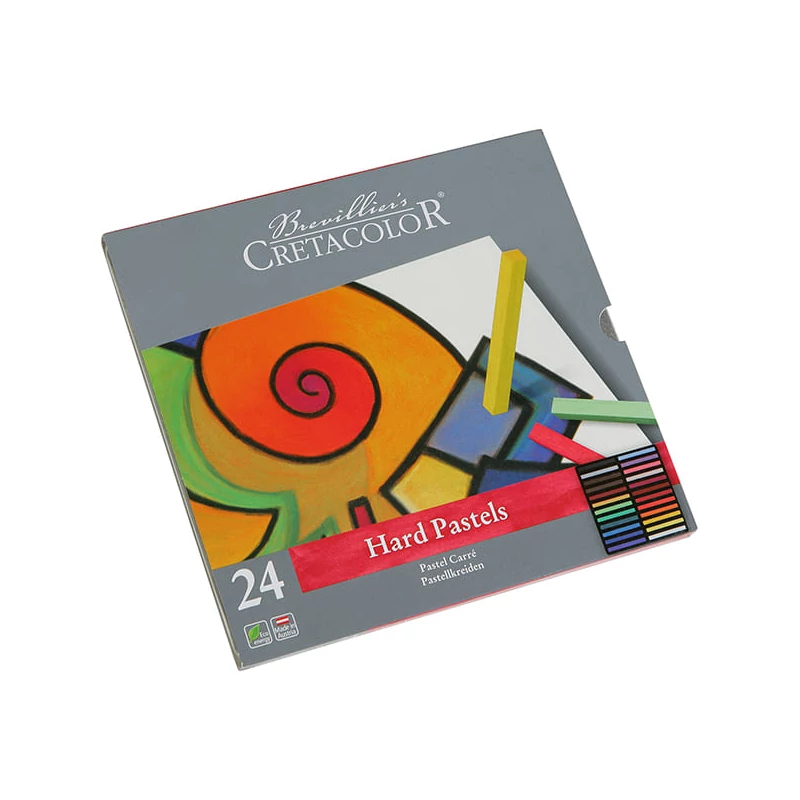 Set crete pastel Cretacolor - 24 buc, cutie metalică