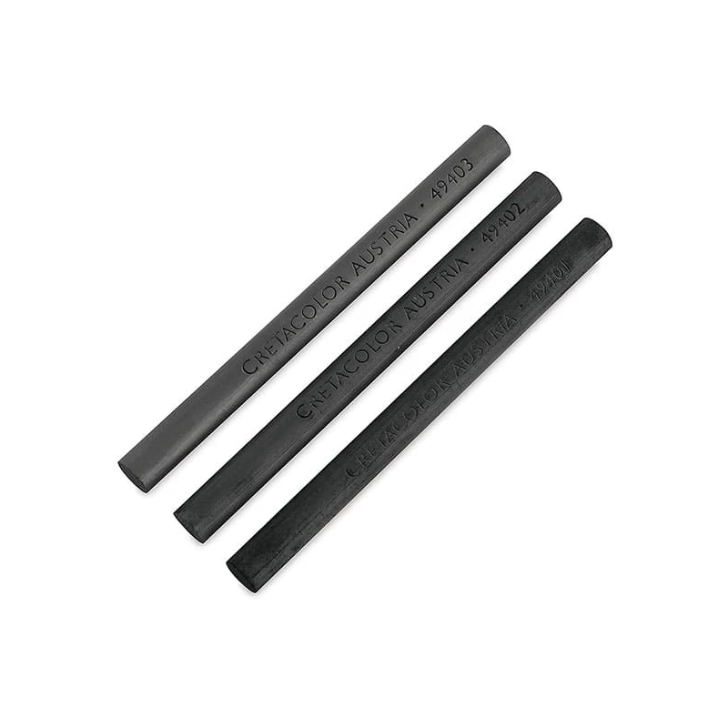 Set cărbune presat Cretacolor, 3 buc