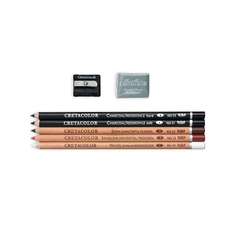 Cretacolor Sketching Set - Set de desen și schiță , 7 piese
