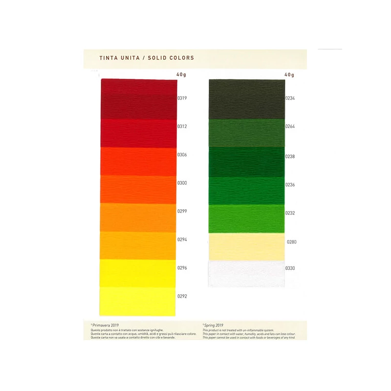 Hârtie creponată, Educational, 40 g, 50x250 cm - 312 bright red