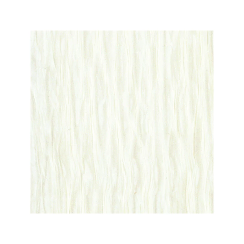 Hârtie creponată cu flori, 180 g, 50x250 cm - 600 alb