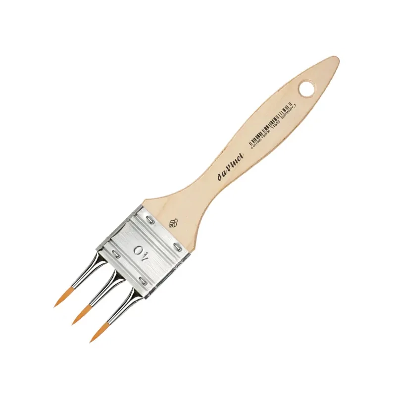 Da Vinci 11543, szintetikus, fogazott dekorecset - 40, 3 ágú