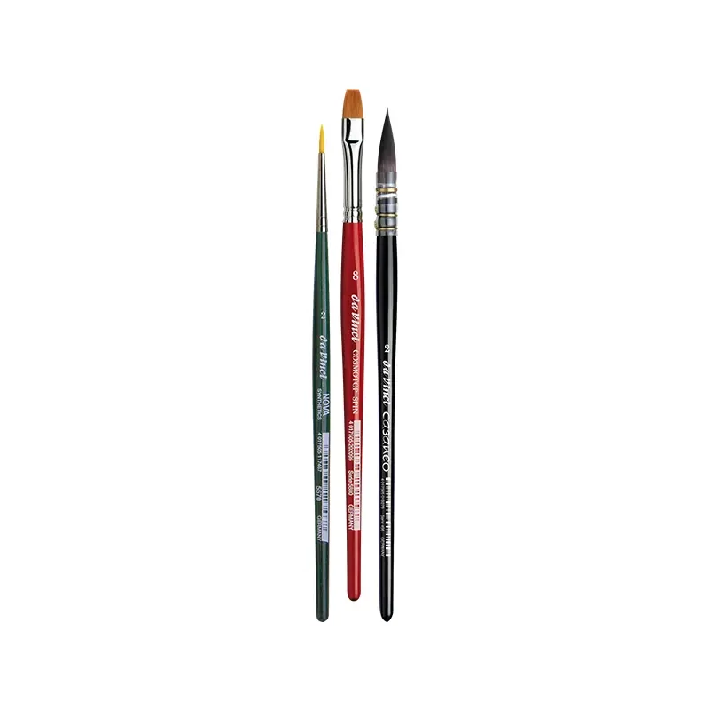 Da Vinci Botanical Art Watercolour Set, sintetice, mixte, 3 buc