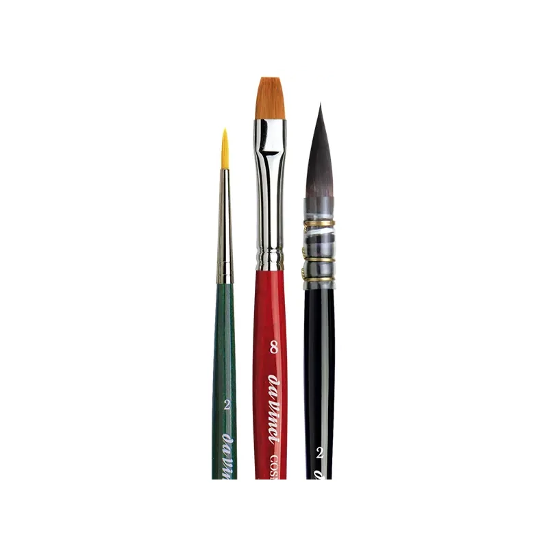 Da Vinci Botanical Art Watercolour Set, sintetice, mixte, 3 buc