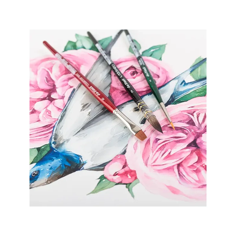 Da Vinci Botanical Art Watercolour Set, sintetice, mixte, 3 buc