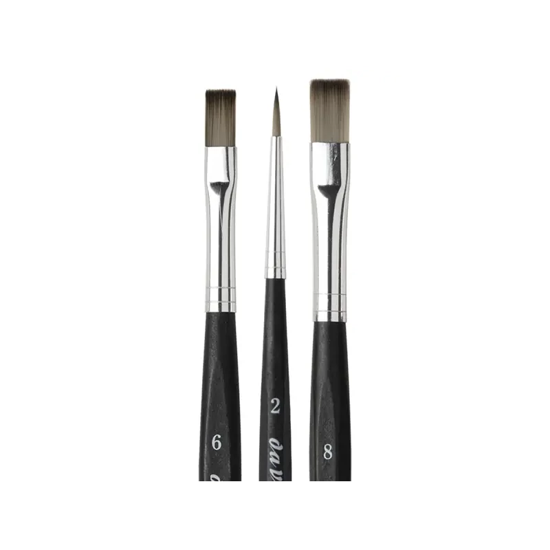 Da Vinci 5219 Set de pensule pentru pictură pe față, sintetice, mixte, 3 bucăți