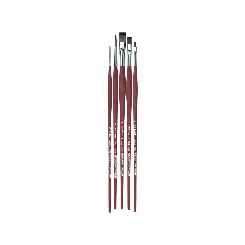 Set de perii sintetice Da Vinci College, mixte, 5 buc