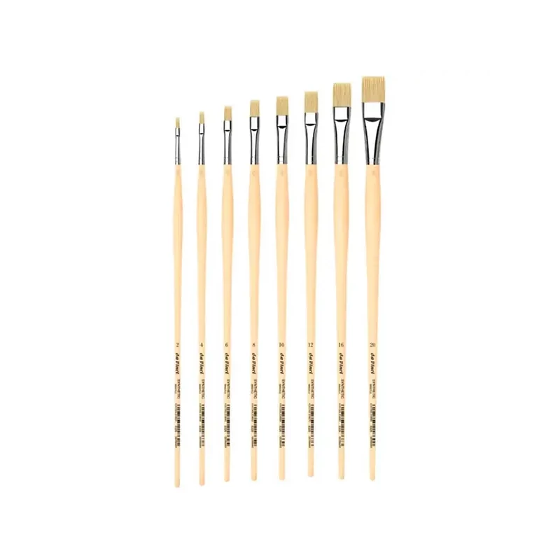 Da Vinci 5291 Set de pensule, sintetice, plate, 8 buc