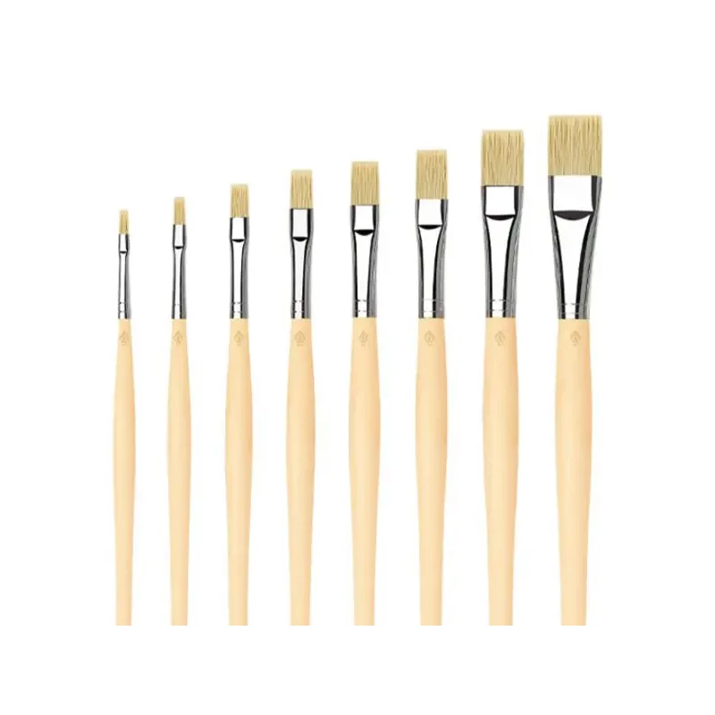 Da Vinci 5291 Set de pensule, sintetice, plate, 8 buc