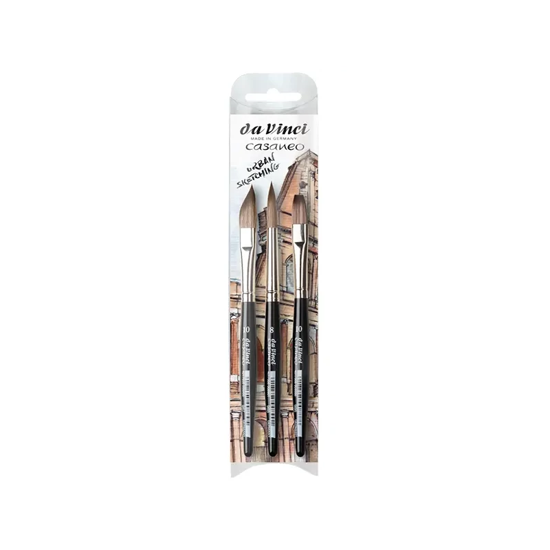 Da Vinci Casaneo XS Urban Sketching set de pensule, sintetice, mixte, 3 buc