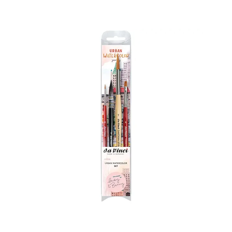 Da Vinci Urban Watercolour Set, sintetic, mixt, 5 buc