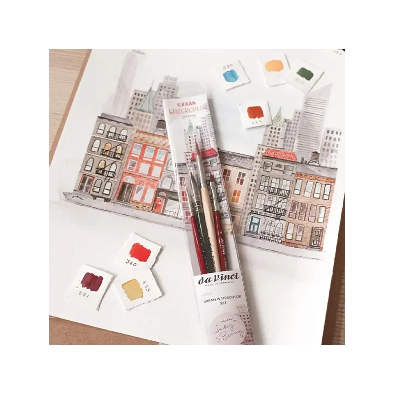 Da Vinci Urban Watercolour Set, sintetic, mixt, 5 buc