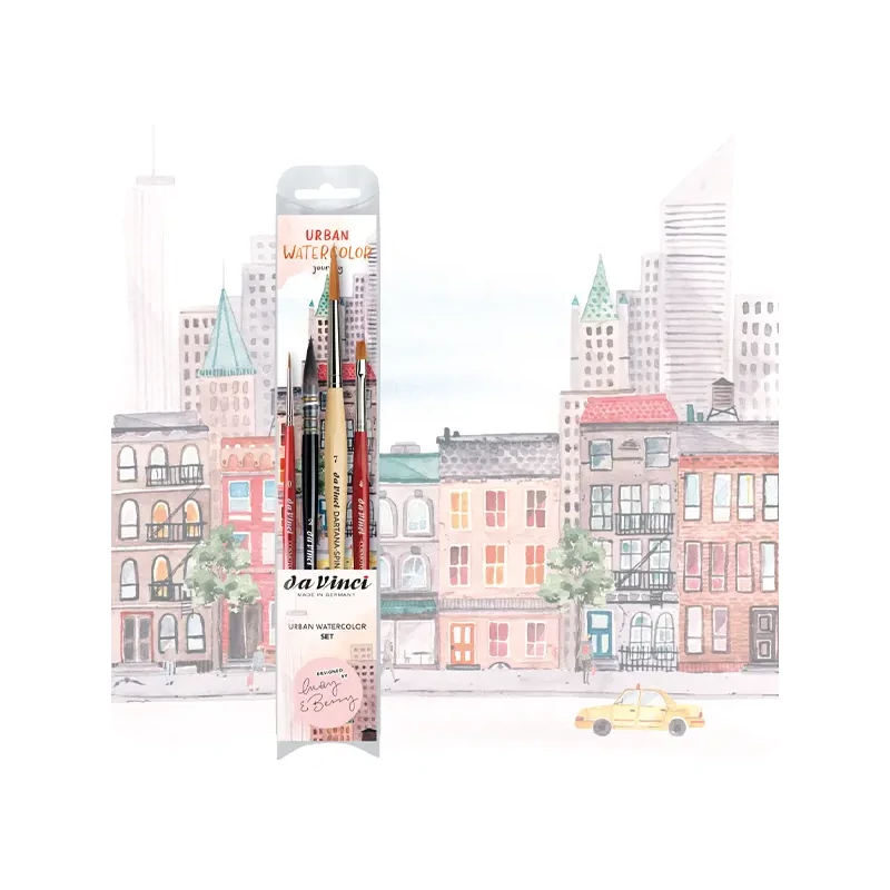 Da Vinci Urban Watercolour Set, sintetic, mixt, 5 buc