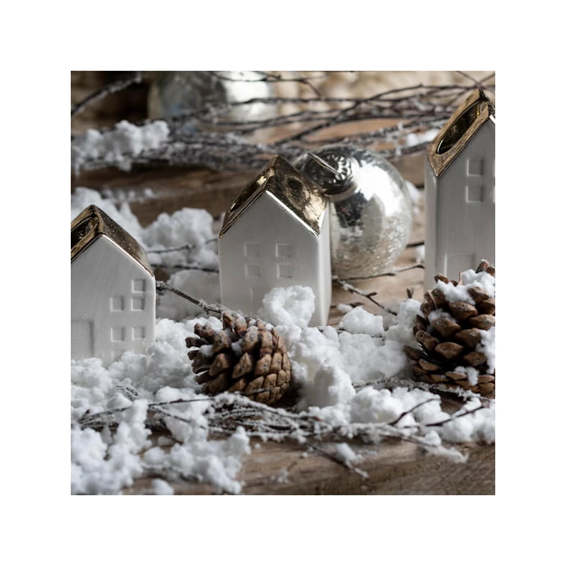 Zăpadă artificială decor bio, 50 g - pufoasă