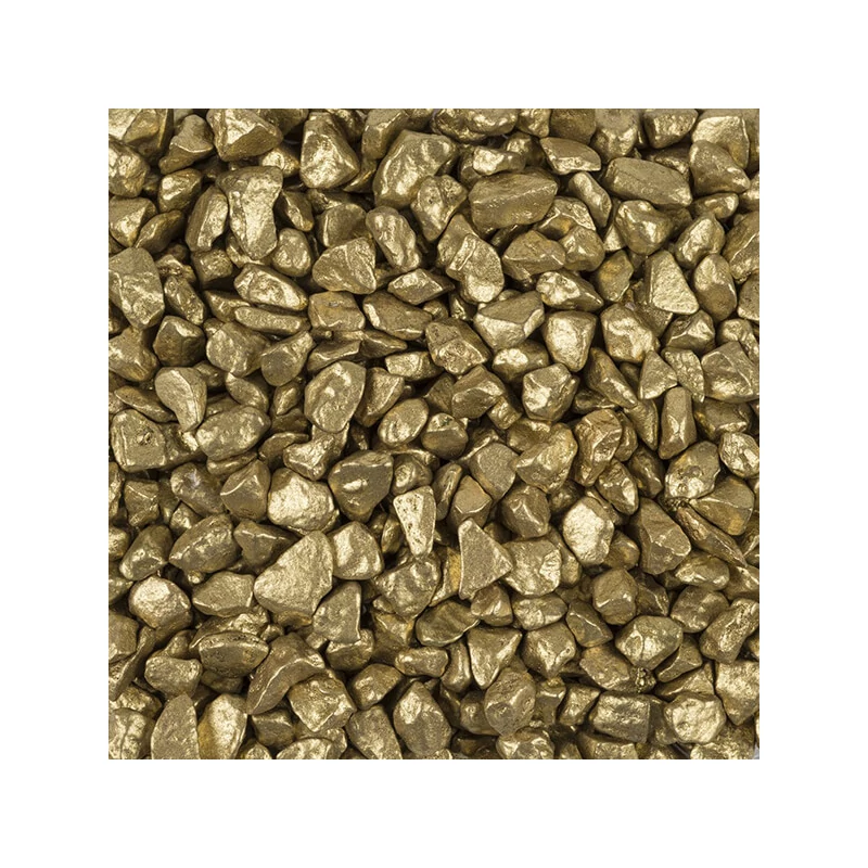 Pietricele decor, 5-8 mm, 500 g - aur metalic