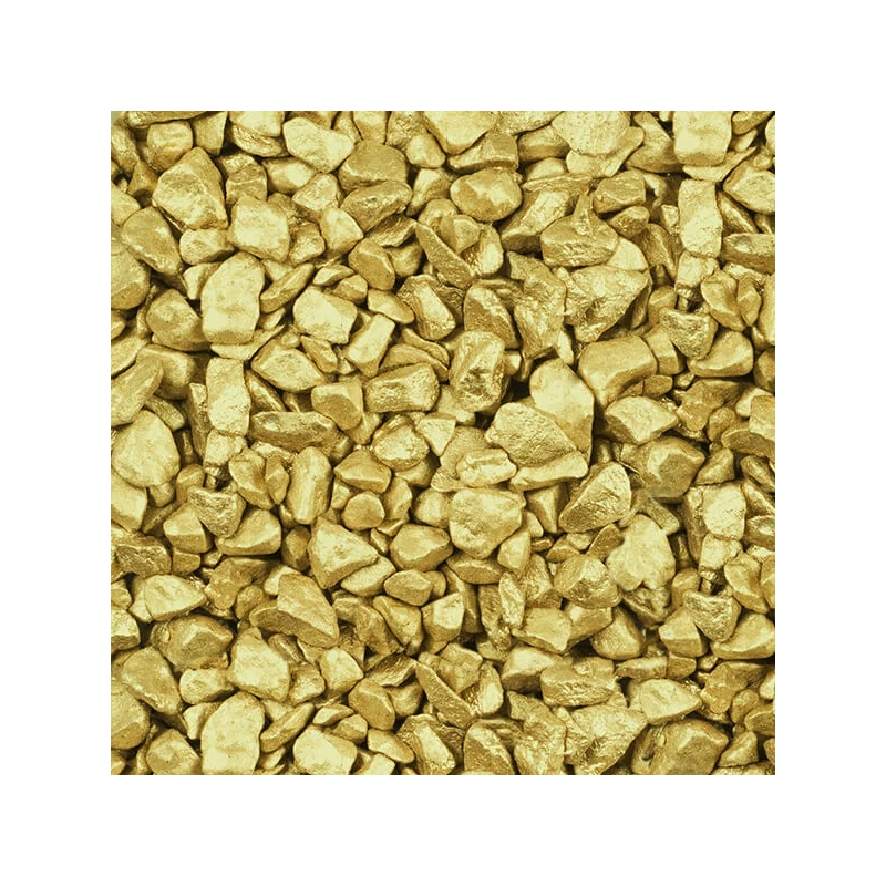 Pietricele decor, 5-8 mm, 500 g - galben auriu metalic