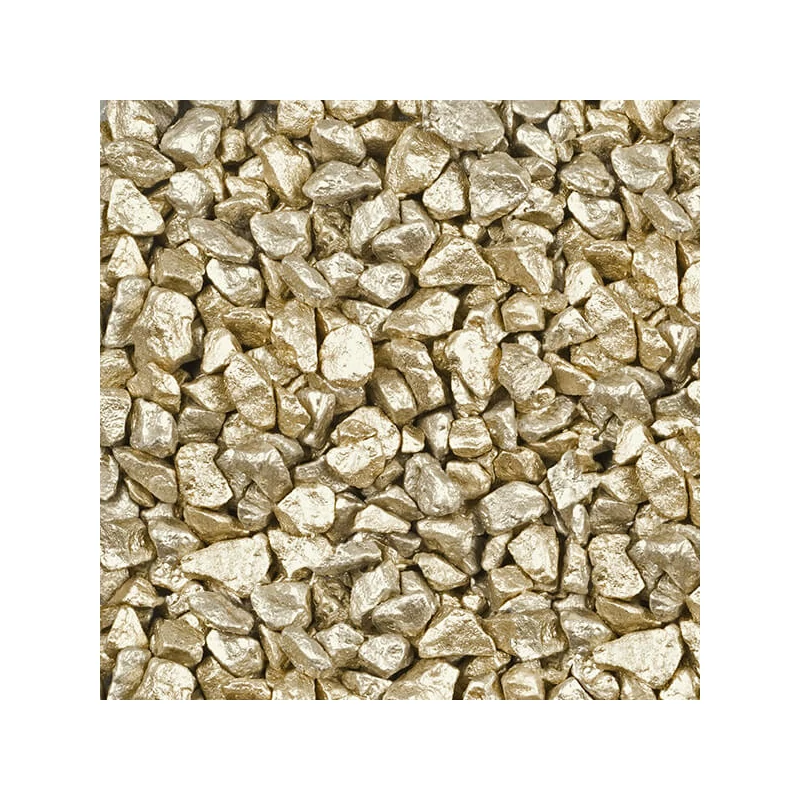 Pietricele decor, 5-8 mm, 500 g - aur alb metalic