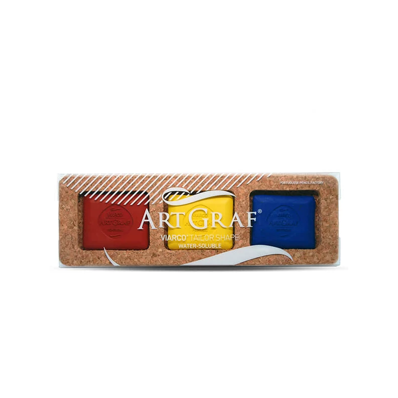 Set crete acuarelă Viarco ArtGraf Tailor Shape  - Primary colors