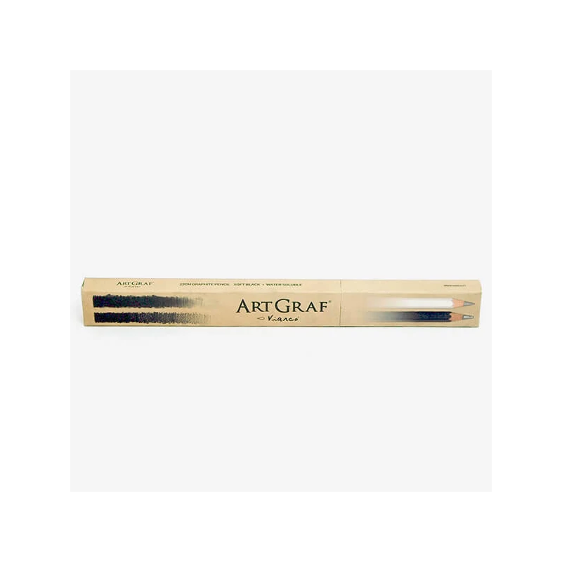 Set de creioane din grafit ArtGraf solubile în apă , 4 mm - B, 2B