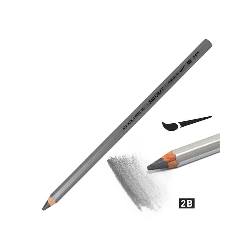 Creion grafit ArtGraf solubil în apă , 5 mm - 2B