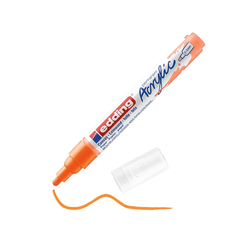 edding 5100 marker acrilic , M (2-3 mm) - 066, neon orange