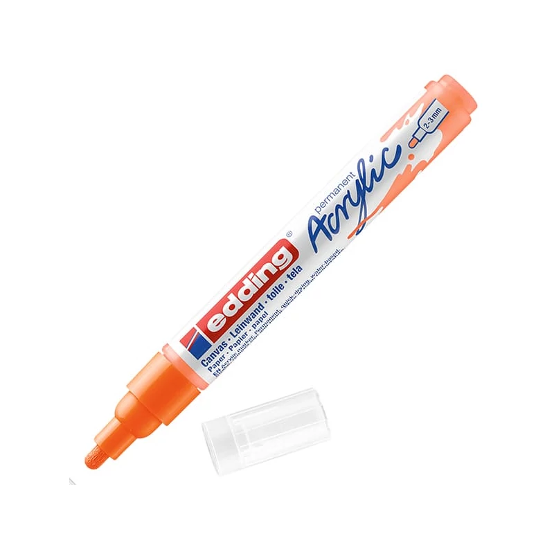 edding 5100 marker acrilic , M (2-3 mm) - 066, neon orange