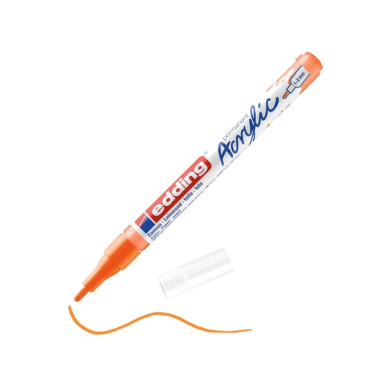 edding 5300 marker acrilic , F (1-2 mm) - 066, neon orange